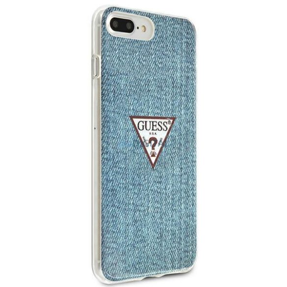 Guess GUHCI8LPCUJULLB iPhone 7/8 Plus világoskék kemény tok Jeans Collection