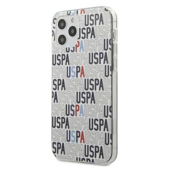 US Polo USHCP12MPCUSPA6 iPhone 12 Pro / iPhone 12 fehér Logo Mania Collection telefontok