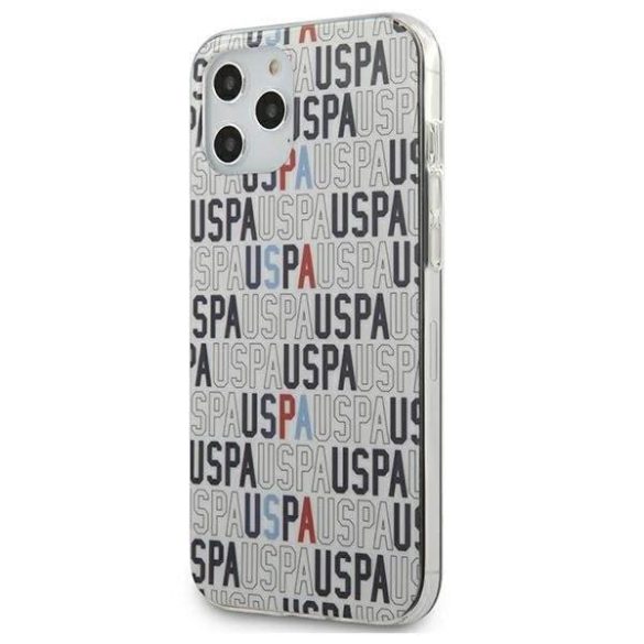 US Polo USHCP12LPCUSPA6 iPhone 12 6,7" Pro Max fehér Logo Mania Collection telefontok