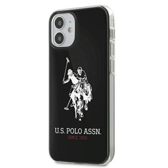 US Polo USHCP12STPUHRBK iPhone 12 mini fekete Fényes Big Logo telefontok
