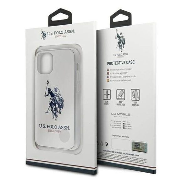 US Polo USHCP12STPUHRWH iPhone 12 mini fehér fényes Big Logo telefontok
