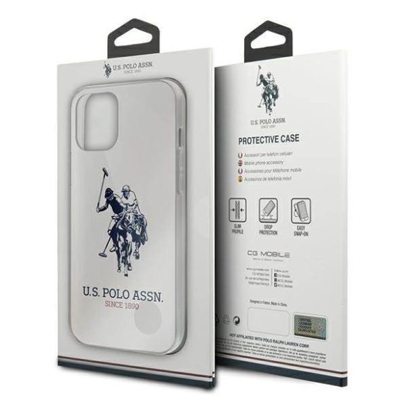 US Polo USHCP12LTPUHRWH iPhone 12 6,7" Pro Max fehér fényes Big Logo telefontok