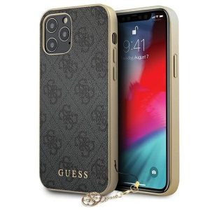 Guess GUHCP12MGF4GGR iPhone 12/12 Pro 6,1" szürke keménytok