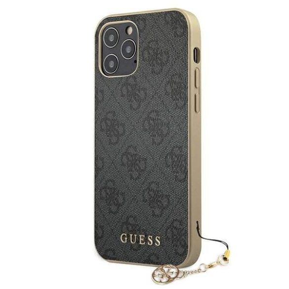 Guess GUHCP12MGF4GGR iPhone 12/12 Pro 6,1" szürke keménytok