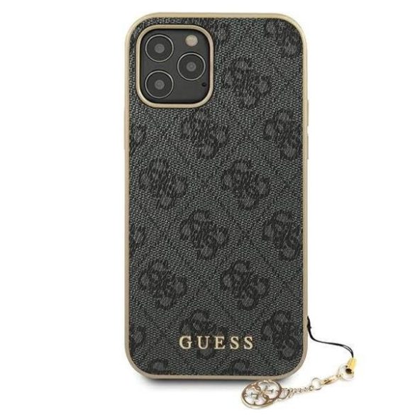 Guess GUHCP12MGF4GGR iPhone 12/12 Pro 6,1" szürke keménytok