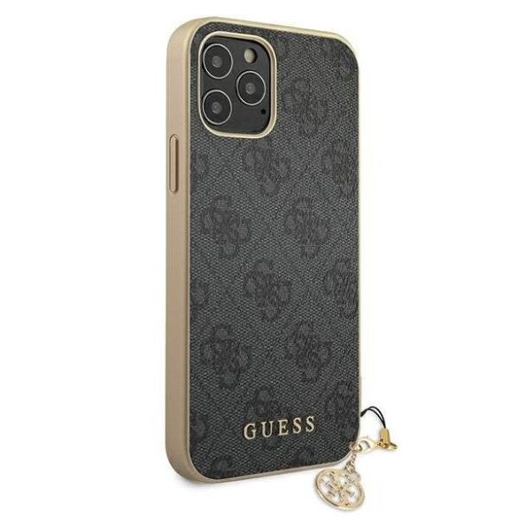 Guess GUHCP12MGF4GGR iPhone 12/12 Pro 6,1" szürke keménytok