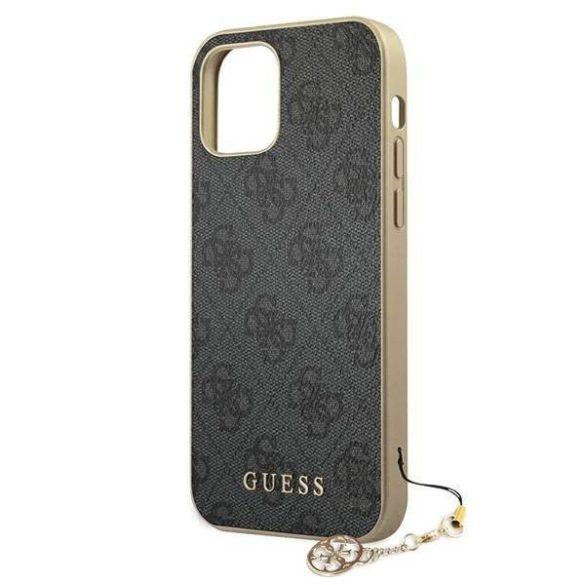 Guess GUHCP12MGF4GGR iPhone 12/12 Pro 6,1" szürke keménytok