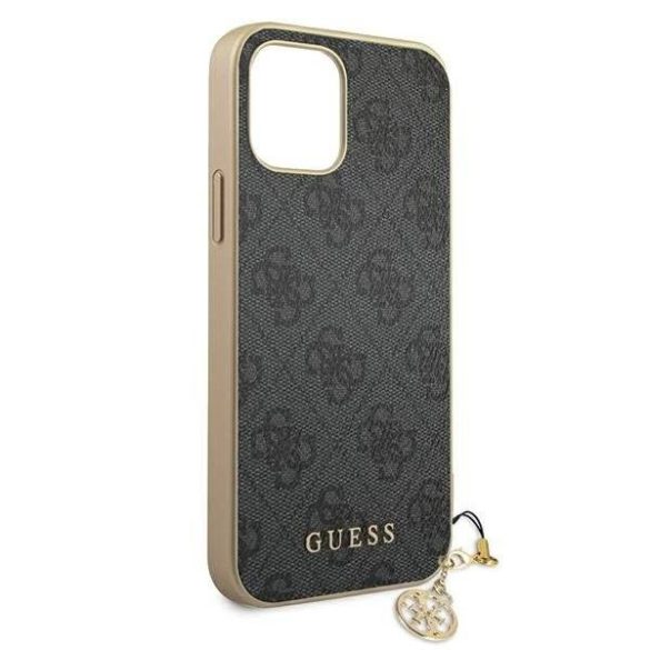 Guess GUHCP12MGF4GGR iPhone 12/12 Pro 6,1" szürke keménytok