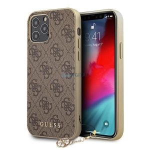 Guess 4G Charms Collection tok iPhone 12 Pro Max - barna