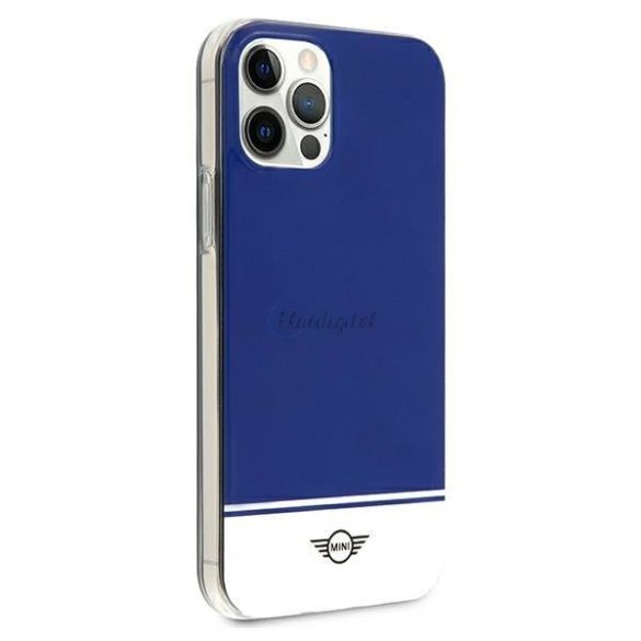 Mini mihcp12mpcubina iPhone 12 / iPhone 12 Pro 6,1 "Granatowy / Kék Hard tok Stripe Kollekció