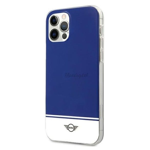 Mini mihcp12lpcubina iPhone 12 Pro max 6,7 "Granatowy / Kék Hard tok Stripe Kollekció