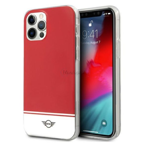 Mini mihcp12mpcubire iPhone 12 / iPhone 12 Pro 6,1 "Czerwony / Red Hard tok Stripe Kollekció