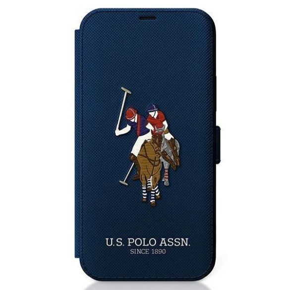 US Polo USFLBKP12LPUGFLNV iPhone 12 Pro Max 6,7" sötétkék könyv Polo Embroidery Collection telefontok