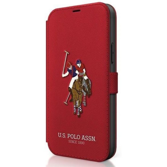 US Polo USFLBKP12SPUGFLRE iPhone 12 mini 5,4" piros könyv Polo Embroidery Collection telefontok