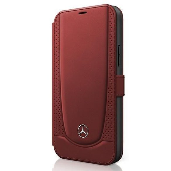 Mercedes MEFLBKP12MARMRE iPhone 12 / iPhone 12 Pro 6,1" piros könyv Urban Line telefontok