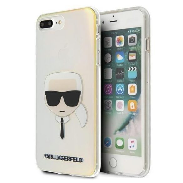 Karl Lagerfeld KLHCI8LPCKHML iPhone 7/8 Plus többszínű tok Színjátszó Karl's Head telefontok