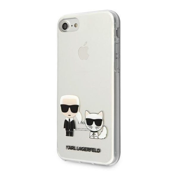 Karl Lagerfeld KLHCI8CKTR iPhone 7/8 / SE 2020 tok Átlátszó Karl & Choupette telefontok