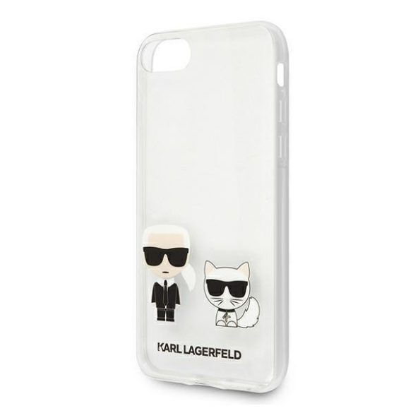 Karl Lagerfeld KLHCI8CKTR iPhone 7/8 / SE 2020 tok Átlátszó Karl & Choupette telefontok