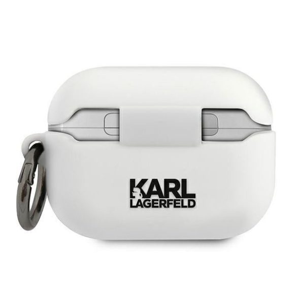 Karl Lagerfeld KLACAPSILCHWH AirPods Pro tok fehér szilikon Choupette