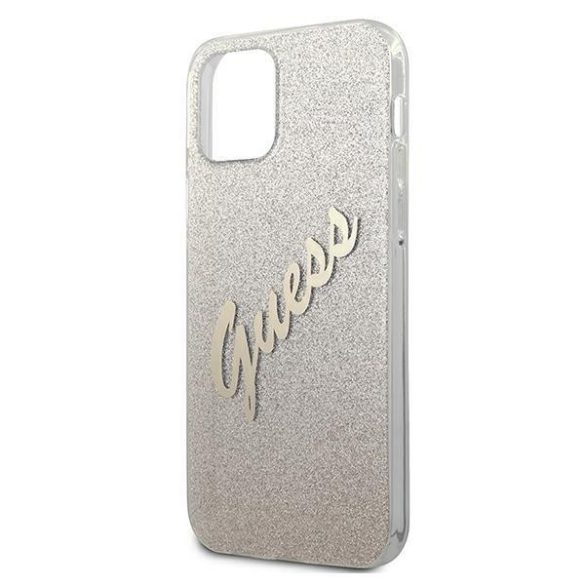 Guess GUHCP12SPCUGLSGO iPhone 12 mini 5,4" arany tok csillámos Gradient Script telefontok