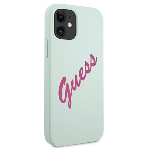 Guess GUHCP12SLSVSBF iPhone 12 mini 5,4" kék tok Szilikon Vintage