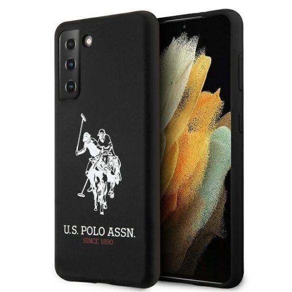 US Polo USHCS21SSLHRBK S21 G991 fekete Szilikon Logo telefontok