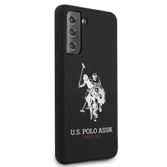 US Polo USHCS21SSLHRBK S21 G991 fekete Szilikon Logo telefontok