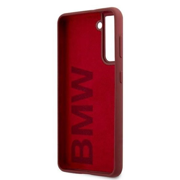BMW BMHCS21SSLBLRE S21 G991 piros kemény tok Szilikon Signature Logo