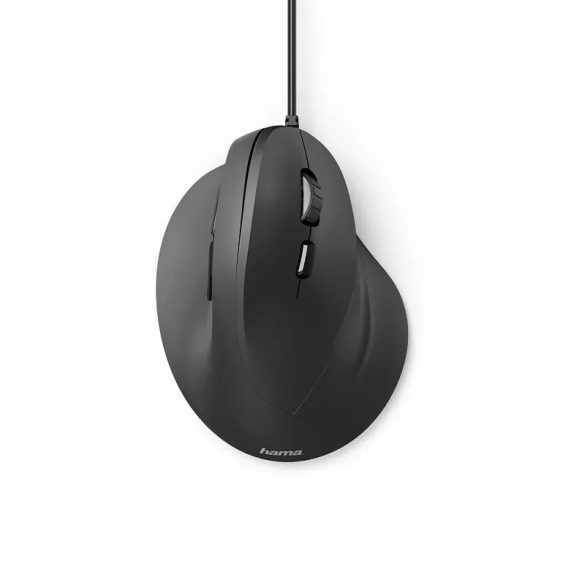 Hama EMC-500 vezetékes egér Ergonomikus, függőleges - Fekete