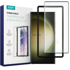 EDZETT ÜVEG ESR képernyővédő fólia Samsung Galaxy S23 Ultra átlátszó