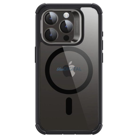 ESR Armor Tough Kickstand Halolock CaseMagSafeiPhone 15 Pro - Átlátszó és Fekete tok