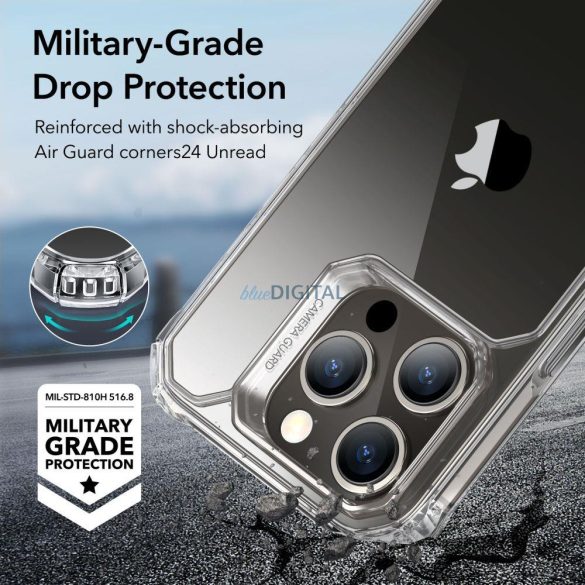 ESR AIR ARMOR iPhone 15 PRO átlátszó tok