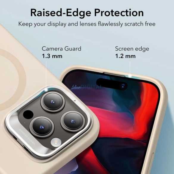 ESR Cloud Kickstand Halolock tok MagSafe iPhone 15 Pro - bézs színben