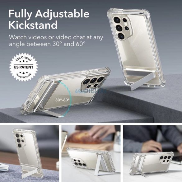 ESR Armor Kickstand tok Samsung Galaxy S24 Ultra készülékhez - átlátszó