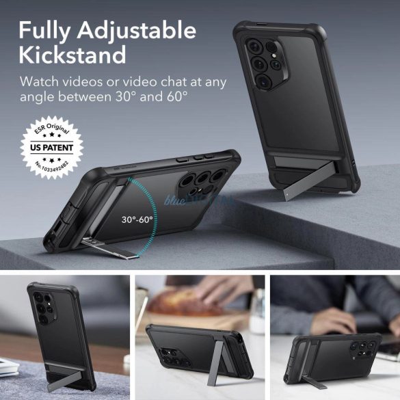 ESR Armor Kickstand tok Samsung Galaxy S24 Ultra - átlátszó és fekete