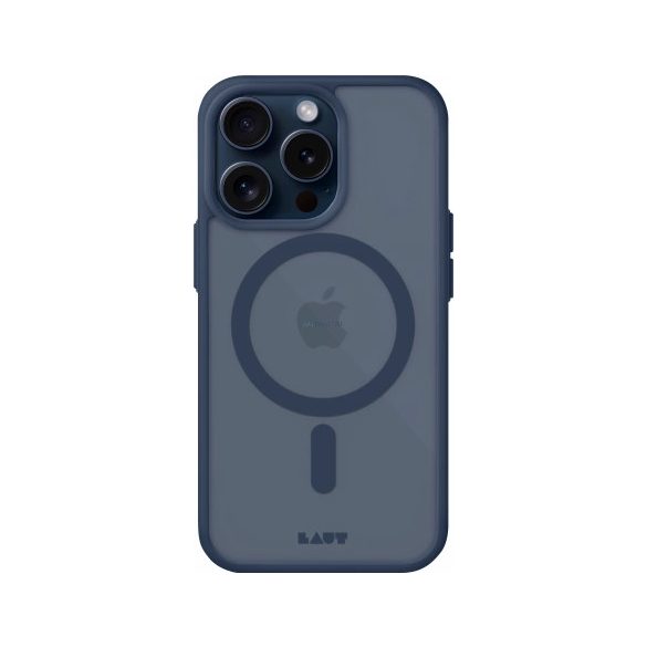 LAUT Huex Protect tok MagSafe iPhone 15 Pro - sötétkék