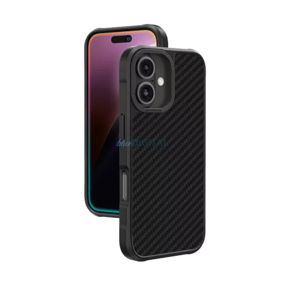 AmazingThing Titan Max 1500D Aramid Fibers tok iPhone 16 - fekete