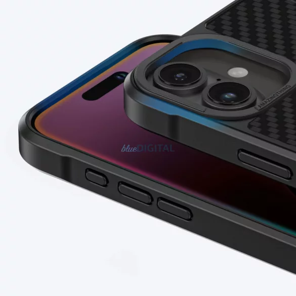 AmazingThing Titan Max 1500D Aramid Fibers tok iPhone 16 - fekete
