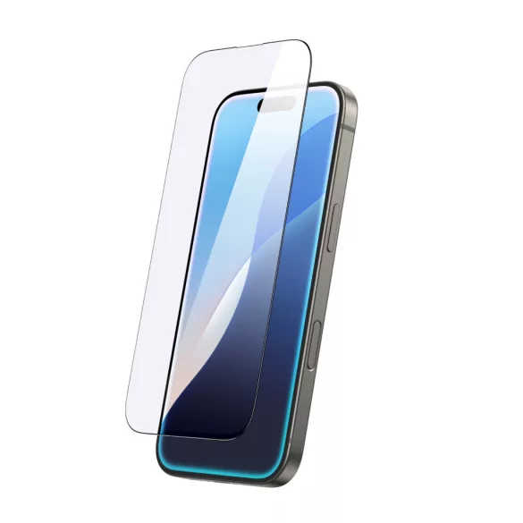 AmazingThing Radix edzett üveg fekete szegéllyel iPhone 16