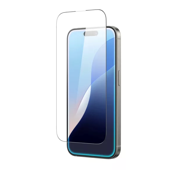 AmazingThing Radix edzett üveg fekete szegéllyel iPhone 16