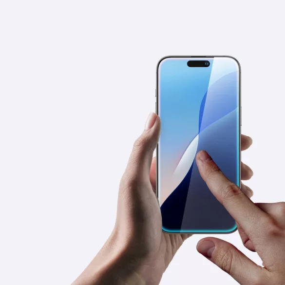 AmazingThing Radix edzett üveg fekete szegéllyel iPhone 16