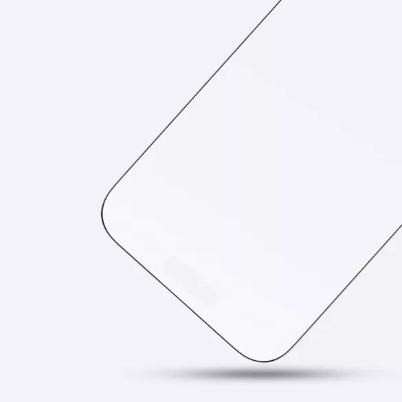 AmazingThing Radix Matte Glass matt edzett üveg fekete szegéllyel iPhone 16 Plus
