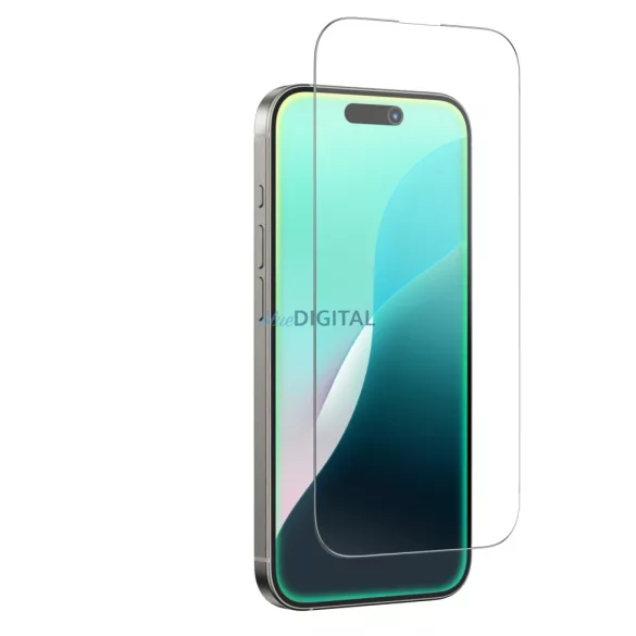 AmazingThing Radix Matte Glass matt edzett üveg fekete szegéllyel iPhone 16