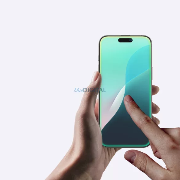 AmazingThing Radix Matte Glass matt edzett üveg fekete szegéllyel iPhone 16