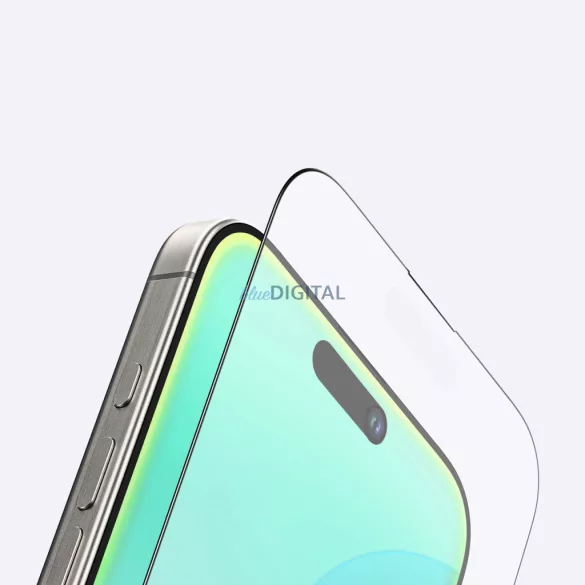 AmazingThing Radix Matte Glass matt edzett üveg fekete szegéllyel iPhone 16