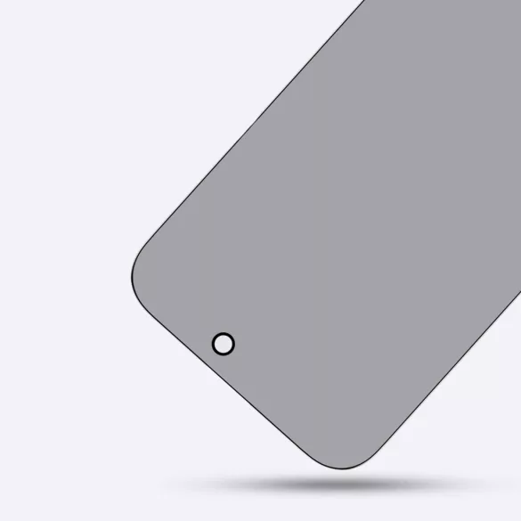 AmazingThing Radix Privacy Glass betekintésvédett edzett üveg fekete szegéllyel iPhone 16