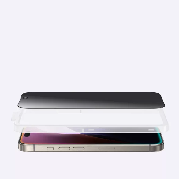 AmazingThing Radix Privacy Glass betekintésvédett edzett üveg fekete szegéllyel iPhone 16