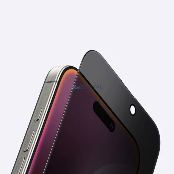 AmazingThing Radix Privacy Glass betekintésvédett edzett üveg fekete szegéllyel iPhone 16