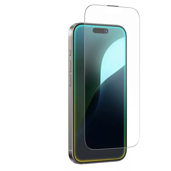 AmazingThing Titan Matte Glass matt edzett üveg fekete szegéllyel iPhone 16