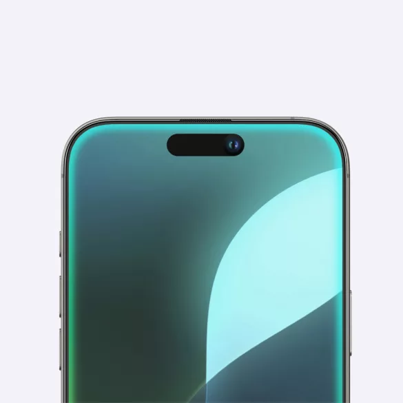 AmazingThing Titan Matte Glass matt edzett üveg fekete szegéllyel iPhone 16